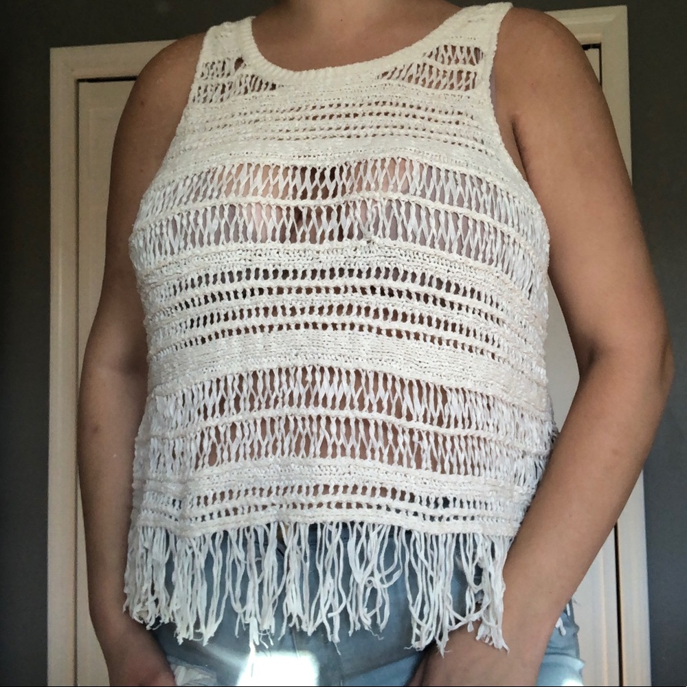 Boho Fringe Tank Top
